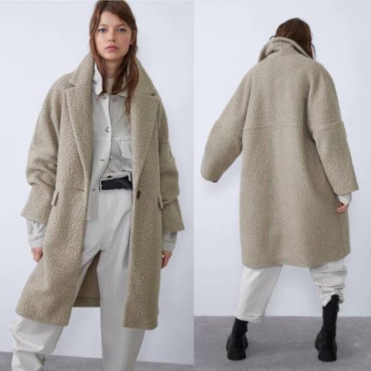 ZARA ロングコート ボアコート Sサイズ オーバーサイズ|Yahoo ZARA ロングコート ボアコート Sサイズ オーバーサイズ|Yahoo