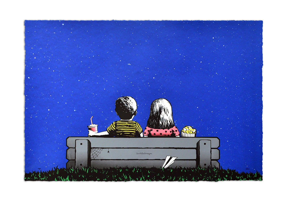 【超特価sale開催】 Bumblebeelovesyou（Starlight Starbright 検) バンブルビー　Banksy kurry street art 日本未発売　ニックウォーカー　グラフィック シルクスクリーン
