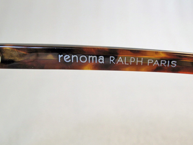 美品 レノマ renoma RALPH PARIS R5-9036 54□14-145 ブラウン系 ケース付き パリミキ購入の画像4