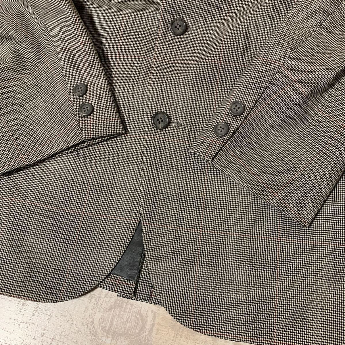 【日本製 ウールマーク】80s 90s BROOKS BROTHERS 千鳥格子 セットアップ スーツ ジャケット パンツ ブルックスブラザーズ メンズ ビンテー 【日本製 ウールマーク】80s 90s BROOKS BROTHERS 千鳥格子 セットアップ スーツ ジャケット パンツ ブルックスブラザーズ メンズ ビンテー