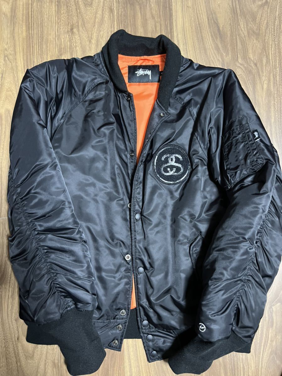 美品】FRAGMENT DESIGN × STUSSY MA-1 ボンバージャケット 35th