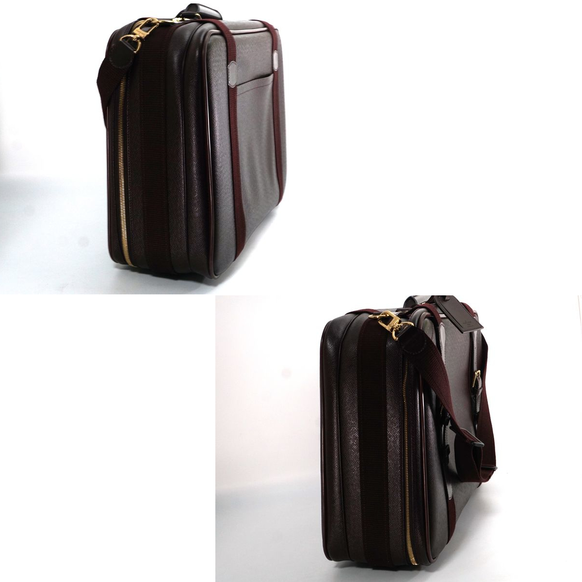 【極美品】ルイヴィトン Louis Vuitton タイガ サテライト53 スーツケース アカジュー ボストン TAIGA BAG 鞄 ショルダーバッグ M30096_画像3