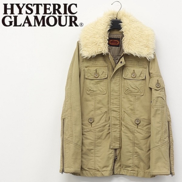 ◇HYSTERIC GLAMOUR/ヒステリックグラマー 衿フェイクファー 中綿