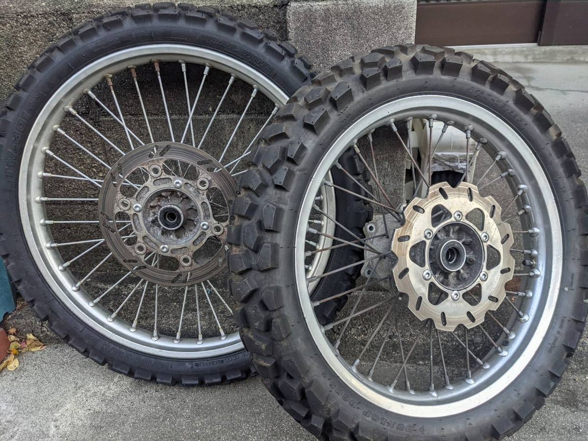 カワサキ KLX250 リアホイール フロントホイール ホイールセット 写真3