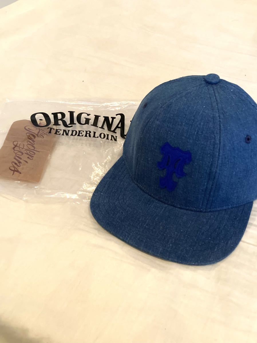 【即決】21SS 新品未使用 テンダーロイン BASEBALL CAP DENIM WASH INDIGO ベースボール キャップ_画像1