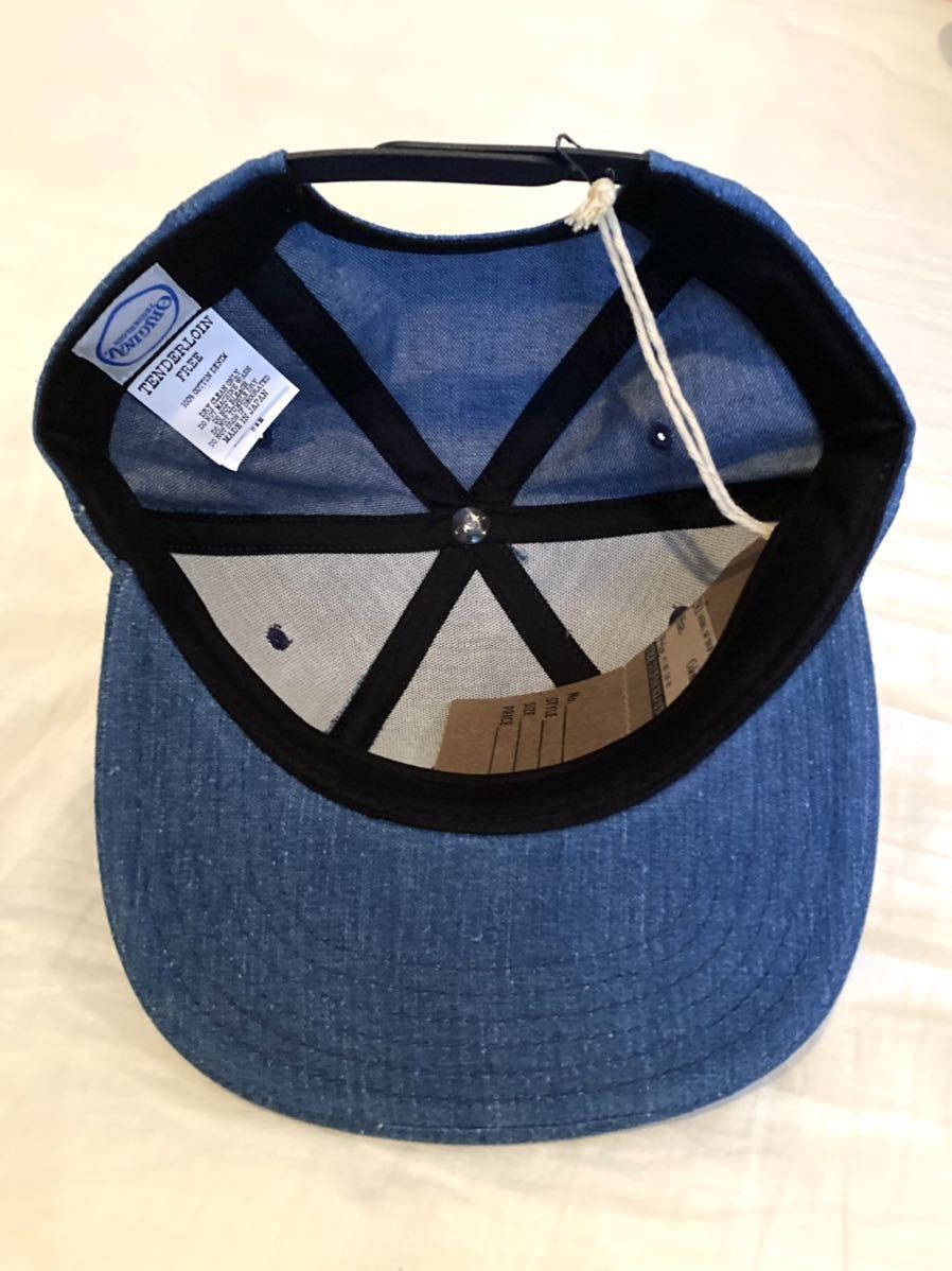 【即決】21SS 新品未使用 テンダーロイン BASEBALL CAP DENIM WASH INDIGO ベースボール キャップ_画像3