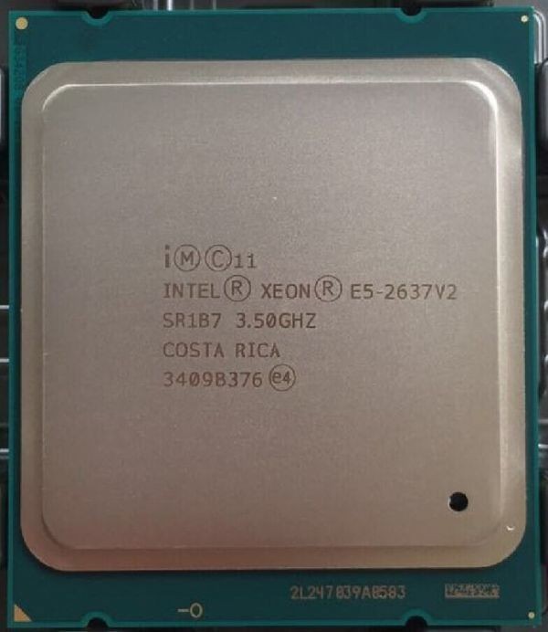 2個セット Intel Xeon E5-2637 v2 SR1B7 4C 3.5GHz 15MB 130W LGA2011 DDR3-1866_画像1