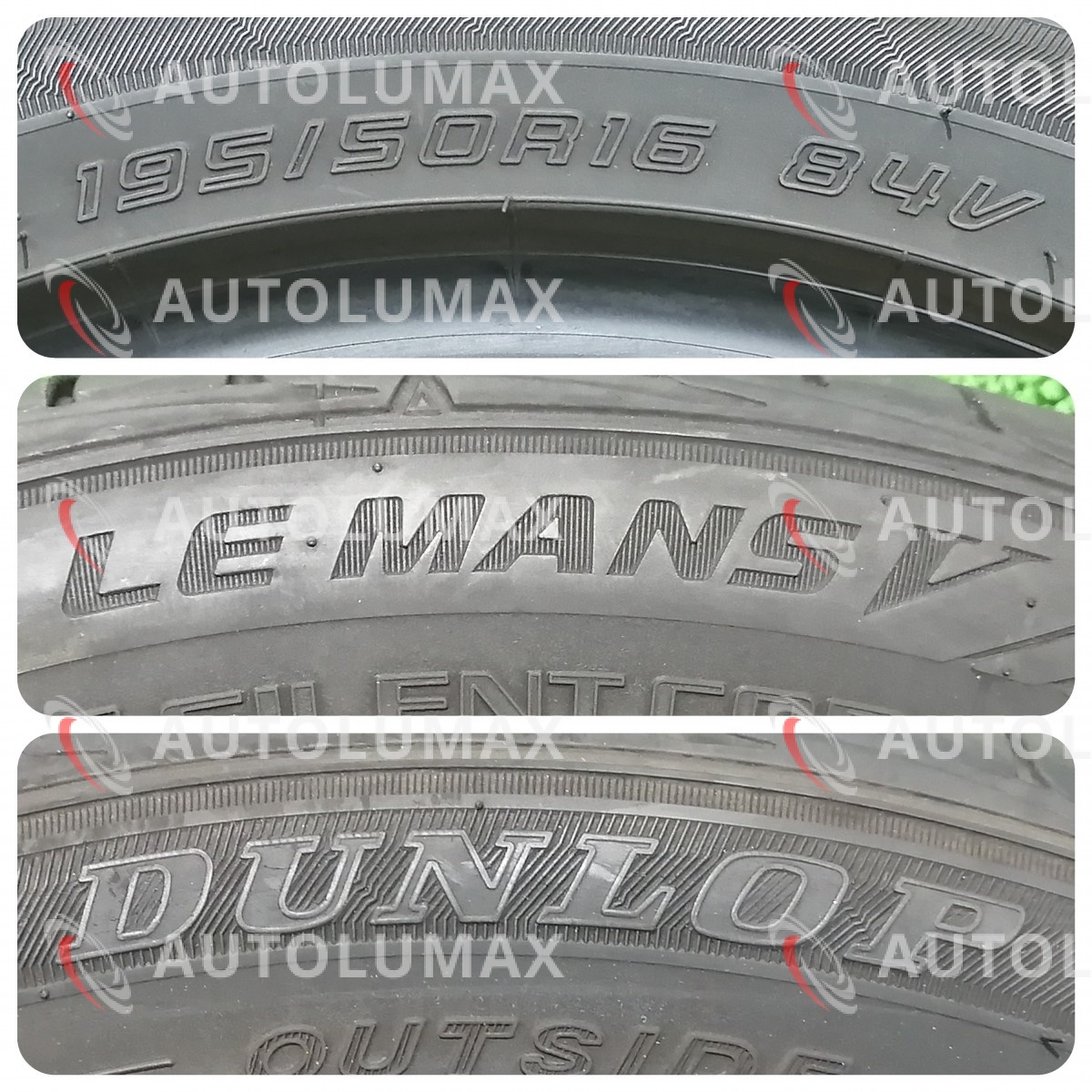 U141.B 195/50R16 84V Dunlop LEMANS V 中古 サマータイヤ 2本セット ダンロップ_画像4