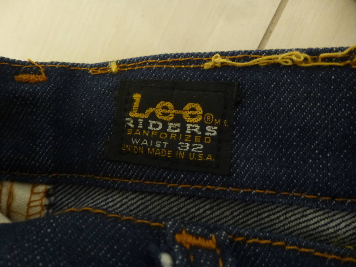 ワンウオッシュ♪希少 ストレッチ Lee 101Z ライダース 50s 60s 70s