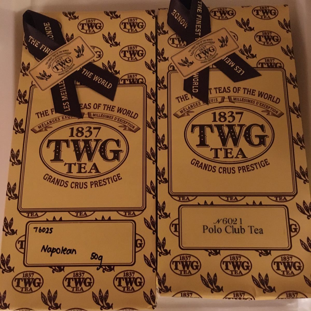 TWG 茶葉50g x 2袋　キャラメル風味-緑茶ベース&紅茶ベース