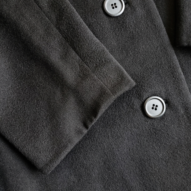 Crombie クロンビー カシミヤ100% ロングコート ブラック コート