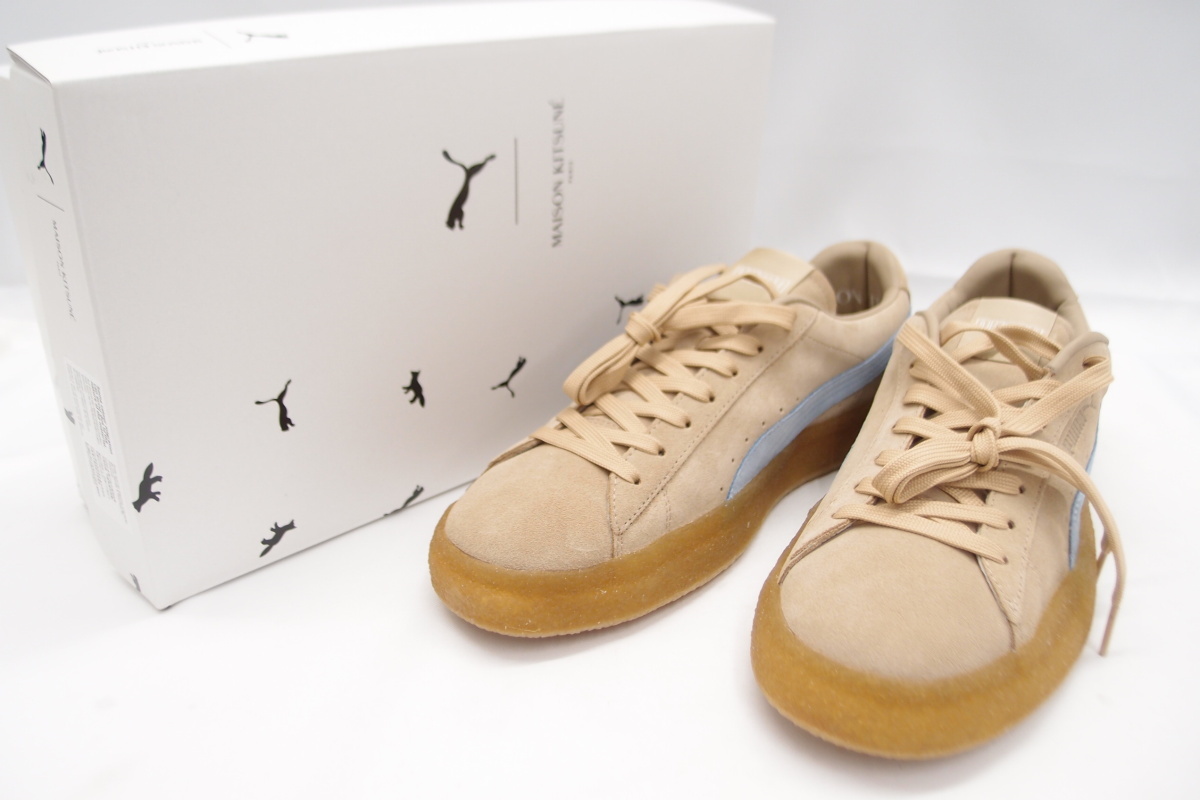 PUMA プーマ × MAISON KITSUNE SUEDE CREPE KITSUNE SIZE:28.0cm スニーカー 靴 中古 メンズ △WT2274_画像1