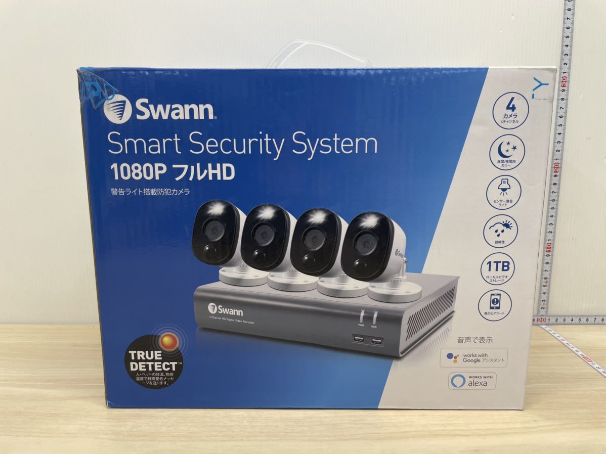 新品 SWANN 防犯カメラ 4台 スワン スマートセキュリティシステム フル