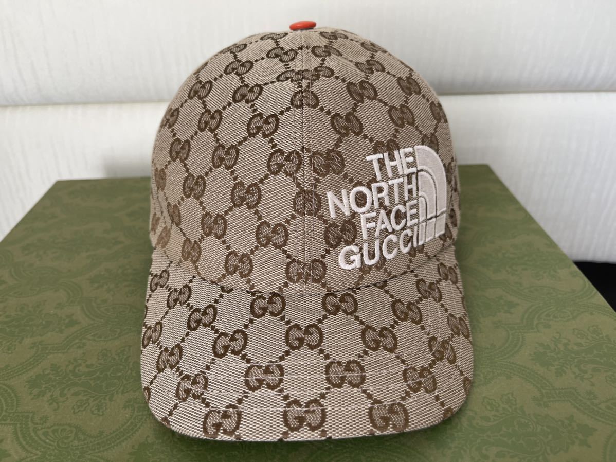 ☆GUCCI x THE NORTH FACE コラボ 2nd Edition ベースボールキャップLサイズ 新品箱付 送込☆グッチ ノースフェイス