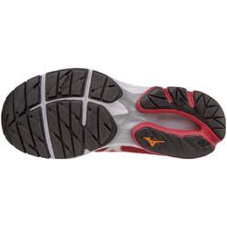 ミズノ mizuno J1GD170315 [ランニングシューズ WAVE RIDER 20 （W） レディース 25.0cm レッド×ホワイト×オレンジ]