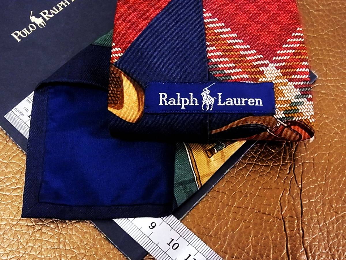 !Nr3301* beautiful goods Ralph Lauren [ horse * horse racing ] necktie 