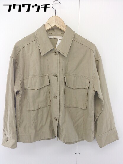 ◇ Khaju カージュ SHIPS 長袖 ジャケット シャツ ベージュ レディース