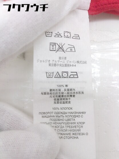 ◇ AX ARMANI EXCHANGE アルマーニ エクスチェンジ プリント Vネック 半袖 Tシャツ カットソー サイズXL レッド メンズ_画像6
