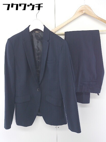 ◇ renoma レノマ シャドーストライプ シングル パンツ スーツ 上下