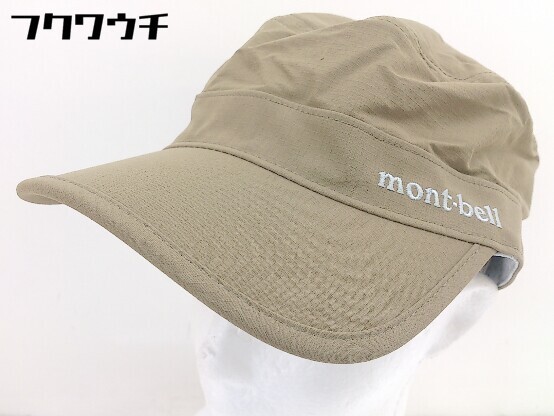 ◇ mont-bell モンベル ワーク キャップ 帽子 ベージュ系 サイズS/M 54cm～58cm レディース_画像2