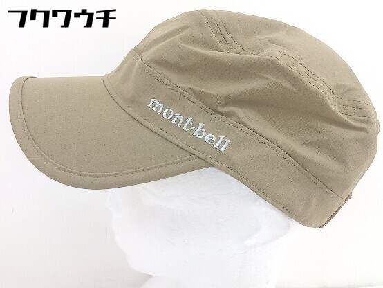 ◇ mont-bell モンベル ワーク キャップ 帽子 ベージュ系 サイズS/M 54cm～58cm レディース_画像3