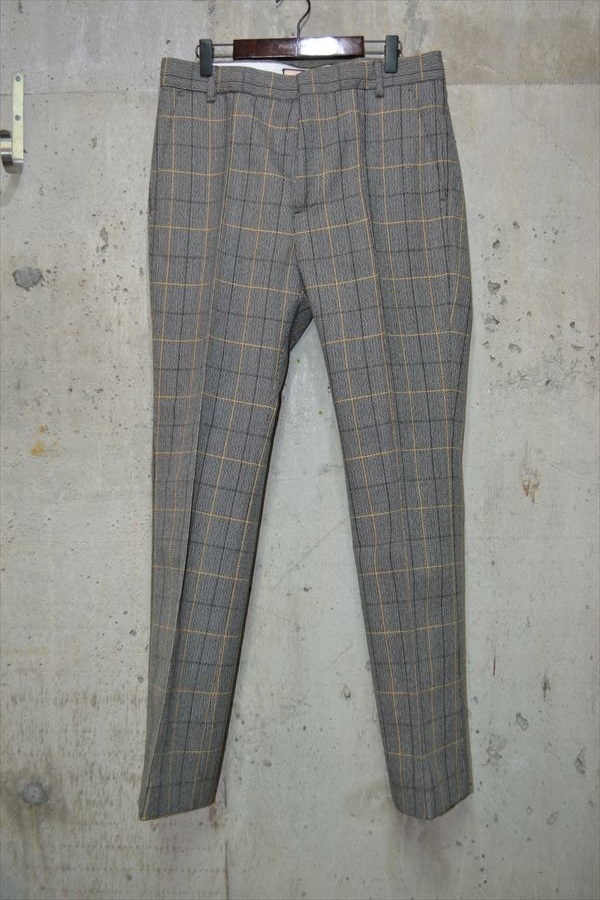 美品】 プランシー Plan C チェック ウール パンツ 40 PNCAA06L00