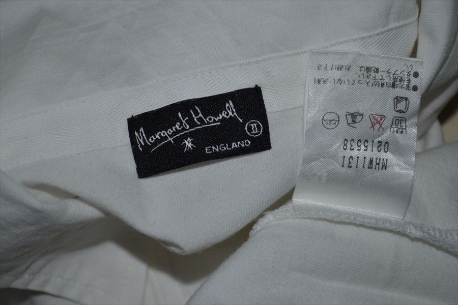 マーガレットハウエル　MHL. MARGARET HOWELL　七分袖　切り替え　Ｔシャツ　2 C8295_画像3