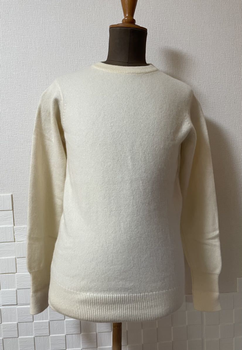 今ならほぼ即納! 名品 クルーネック38 2PLY アイボリー バランタイン
