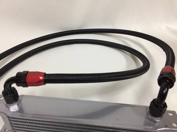 ★ オイルクーラーセット AN8 19段 ナイロンメッシュタイプ