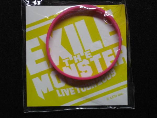 $ EXILE LIVE TOUR 2009 ツアーゴムブレス ピンク エグザイル $