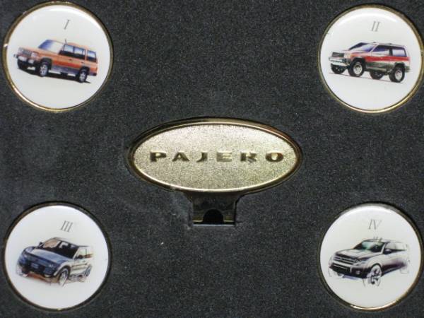$ 非売品 三菱 ミツビシ パジェロ ゴルフマーカー PAJERO $