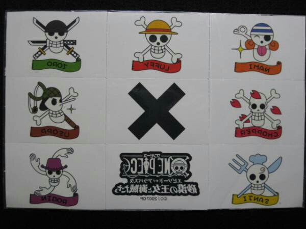 $ ワンピース 非売品 ボディシール ONE PIECE 2007 $