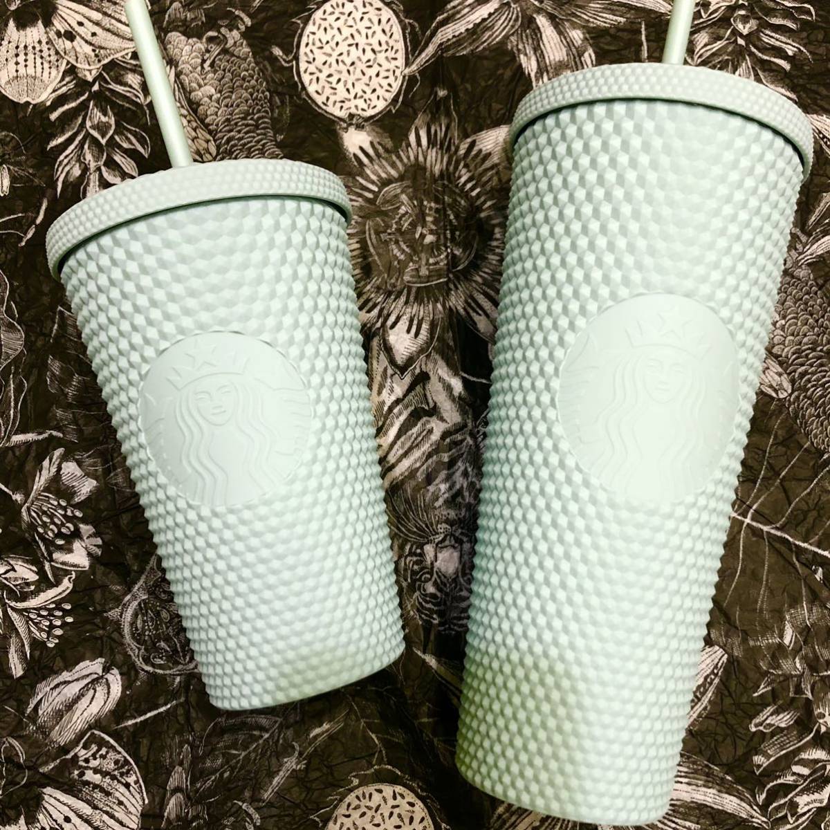 北米 スターバックス キラキラ タンブラー ミント 24oz 16oz