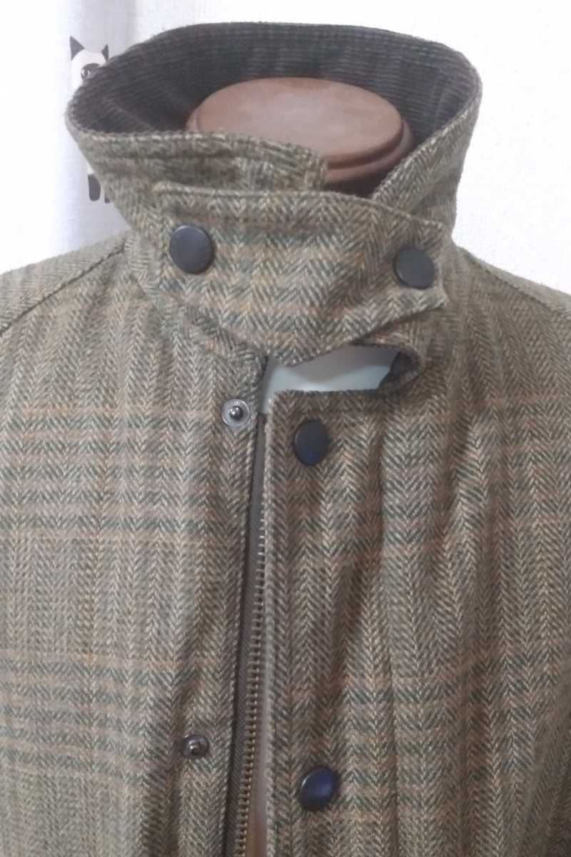 美品 barbour バブアー BEAUFORT ツイード ブルゾン グレンチェック柄 メンズM