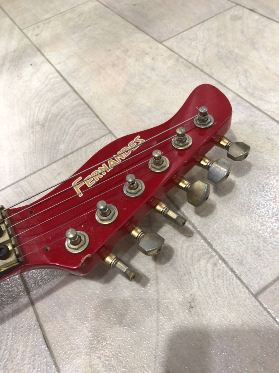 正規品 Fernandes エレキギター 赤 音出し確認済み 現状品 フェルナンデス フェルナンデス Labelians Fr