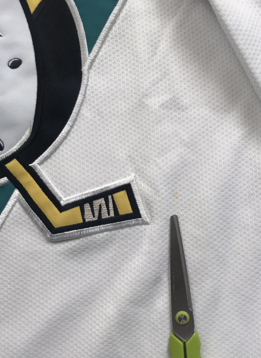 NHL mighty Dux jersey shirt [ XL ] Vintage badge ANAHEIM MIGHTY DUCKS big size ice hockey 