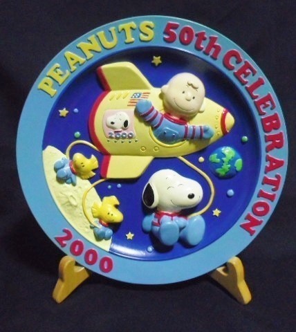 送料込 スヌーピー 50周年記念 プレート/Peanuts 50th Celebration