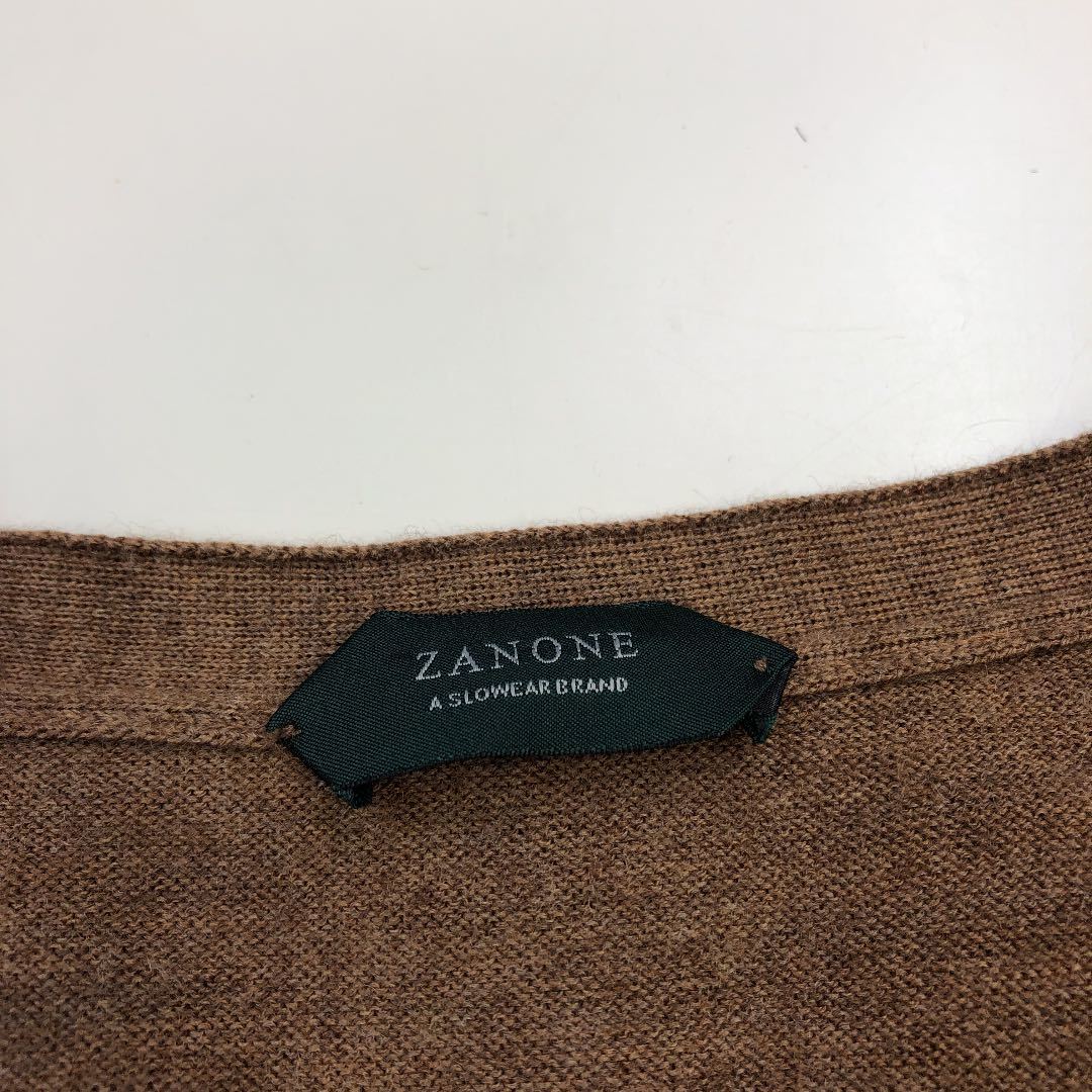 美品 ZANONE イタリア製 ウール カーディガン(44)スローウェア ザノーネ_画像4