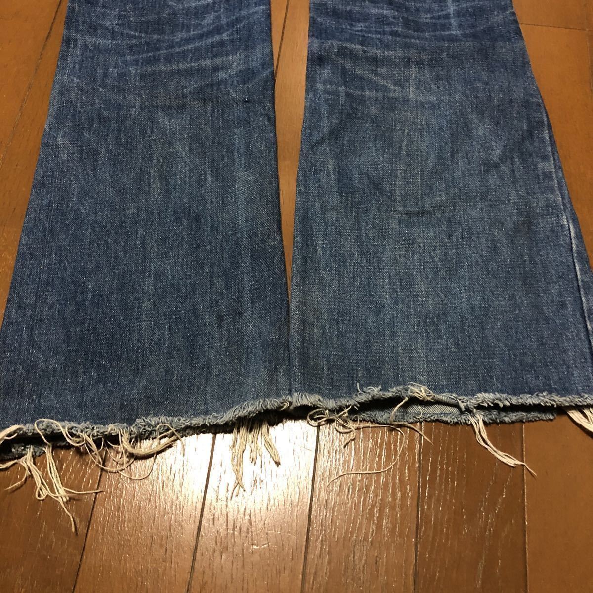 70s Levi's 676 DENIM FLARE BUSH PANTS リーバイス デニム フレア ブッシュパンツ_画像9