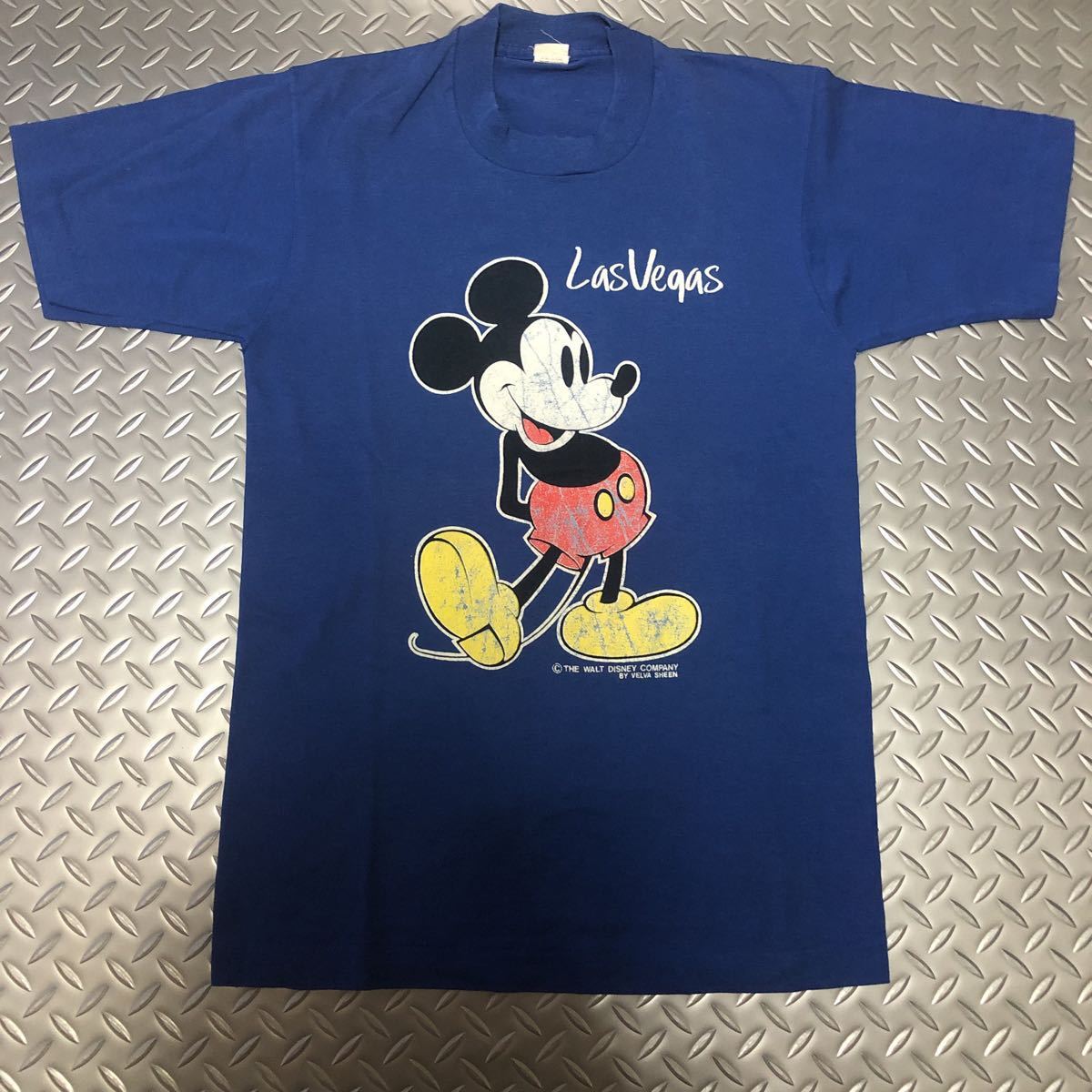 70s 80s USA製 ビンテージ MICKEY MOUSE ミッキーマウス Tシャツ sizeS Disney Velva Sheen ベルバシーン ヴィンテージ_画像1