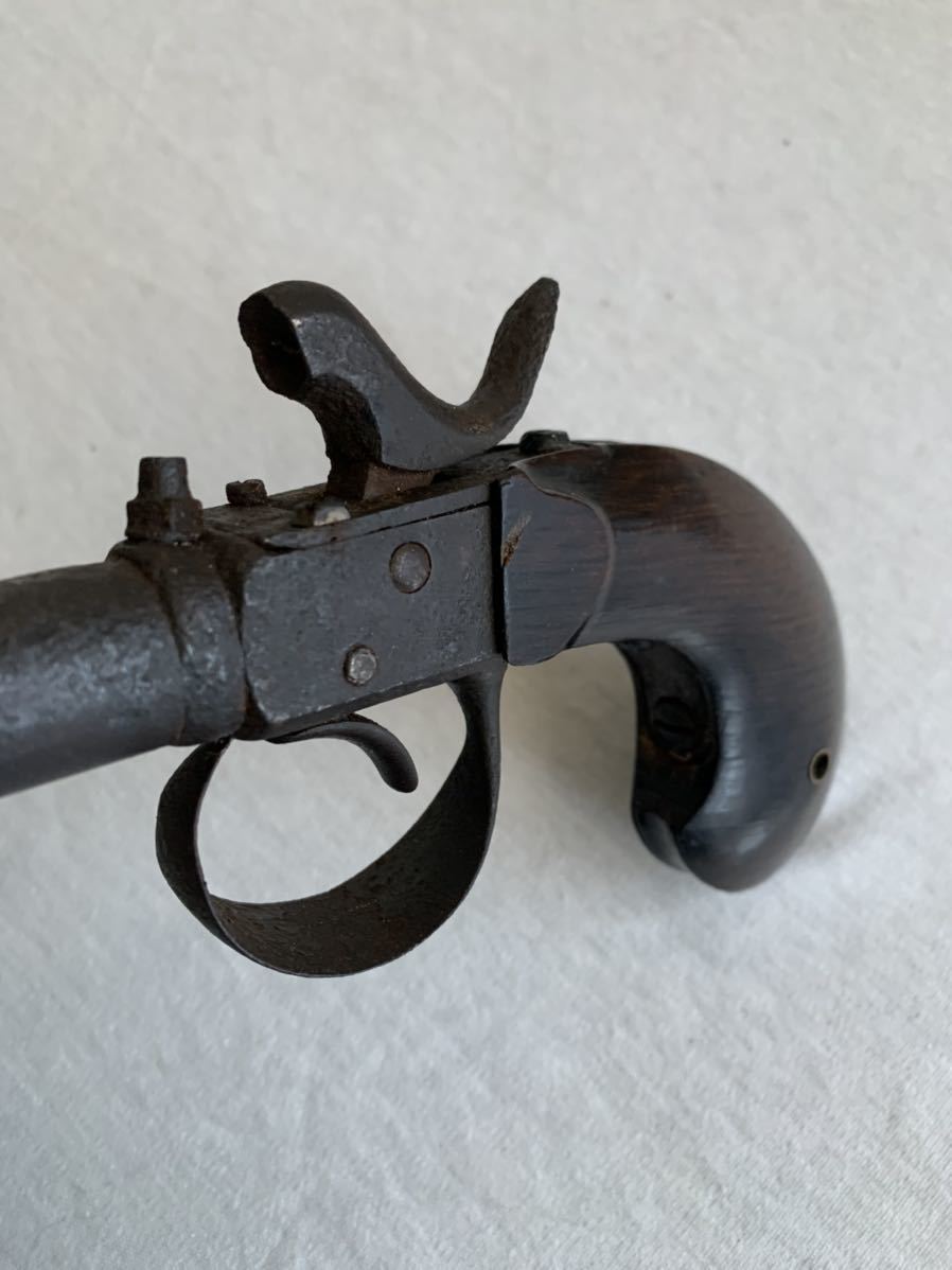  старинное оружие короткий огнестрельное оружие . удар тип огнестрельное оружие Edo времена общая длина 27.4cm перемещение товар 