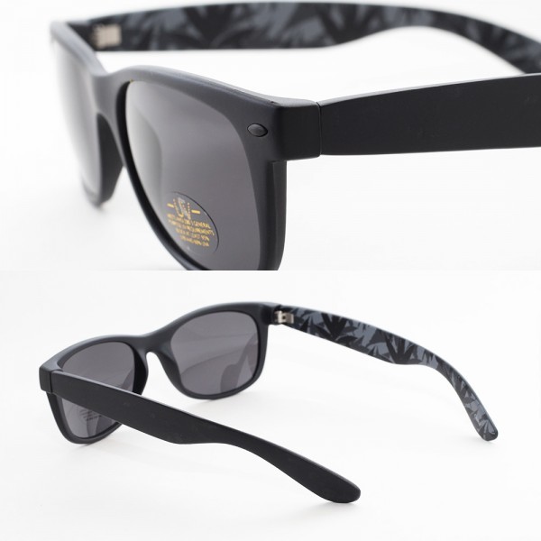 サングラス メンズ NO BAD IDEAS Cryptic Leaf Sunglasses ブラック リーフ SG01 UVカット USA アメリカンブランド_Cryptic Leaf Sunglasses