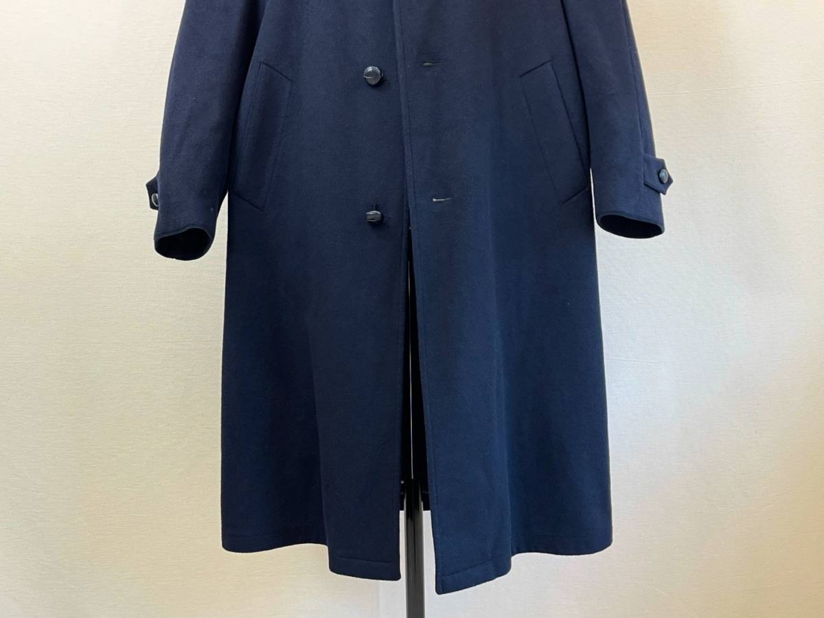  редкий { безупречный / Loden Coat }70s 80s первоклассный товар [ Wenger темно-синий .... low ten пальто 50 Vintage chiroru Австрия производства ]