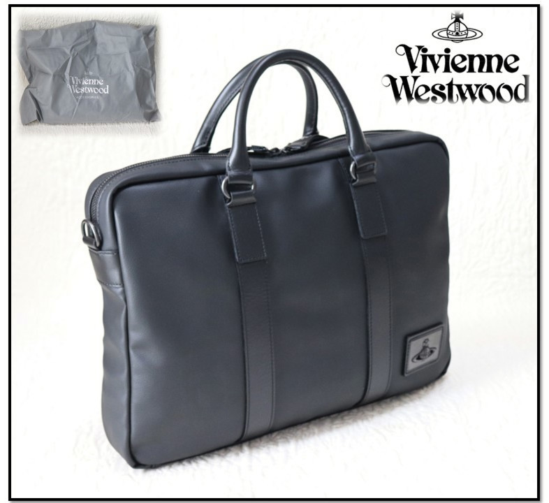 本物保証! Vivienne Westwood ビジネスバッグ オーブ 黒 asakusa.sub.jp