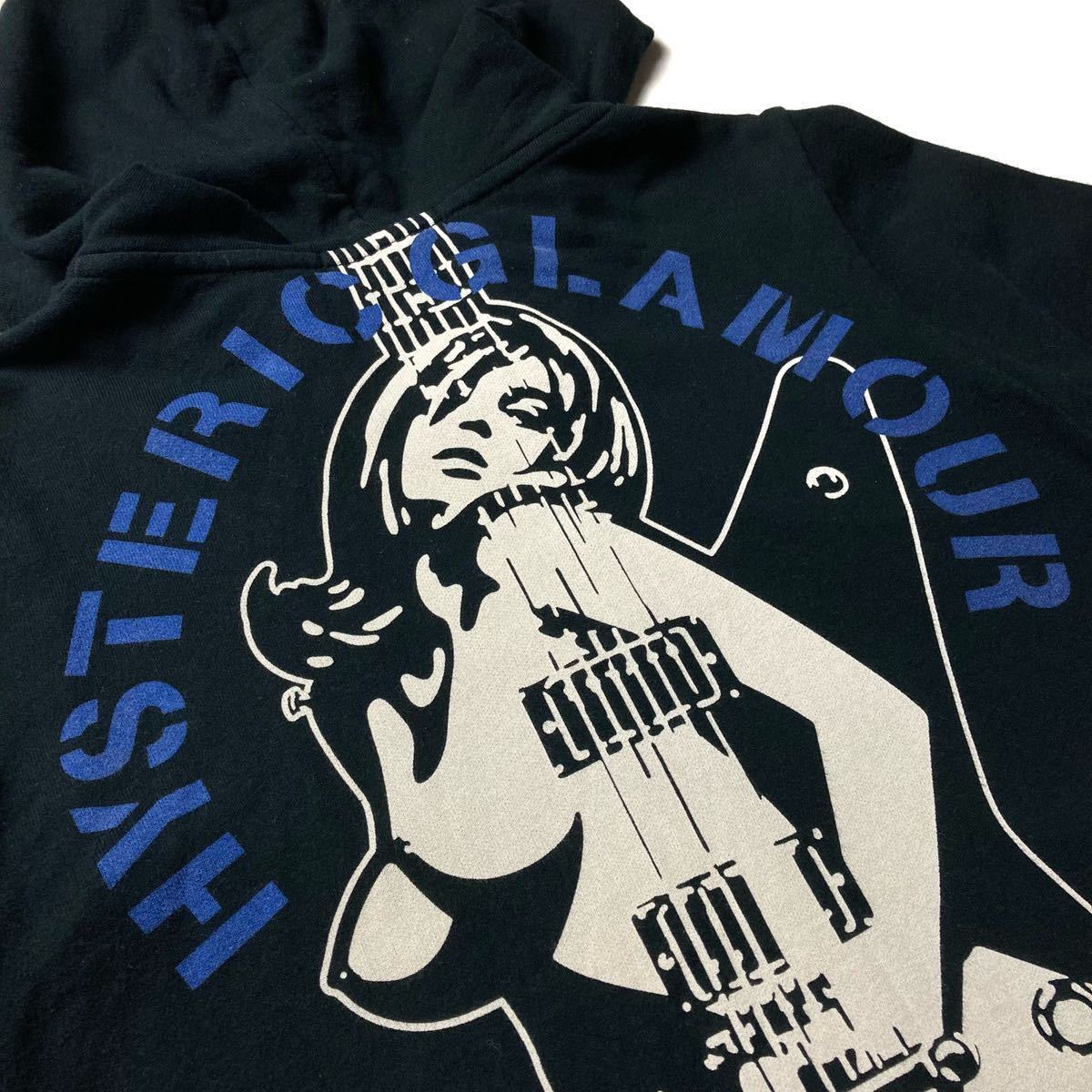 HYSTERIC GLAMOUR ヒステリックグラマー パーカー ギターガール バック 