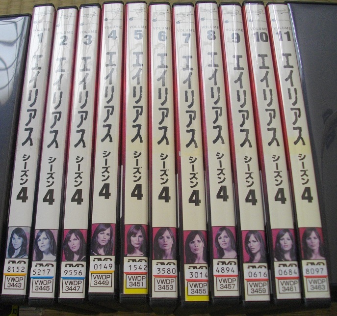 エイリアスシーズン3~4 全22巻 DVD レンタル版 宅急便120サイズ　ケース不要の場合ネコポス　　 同梱値引きあり _画像3