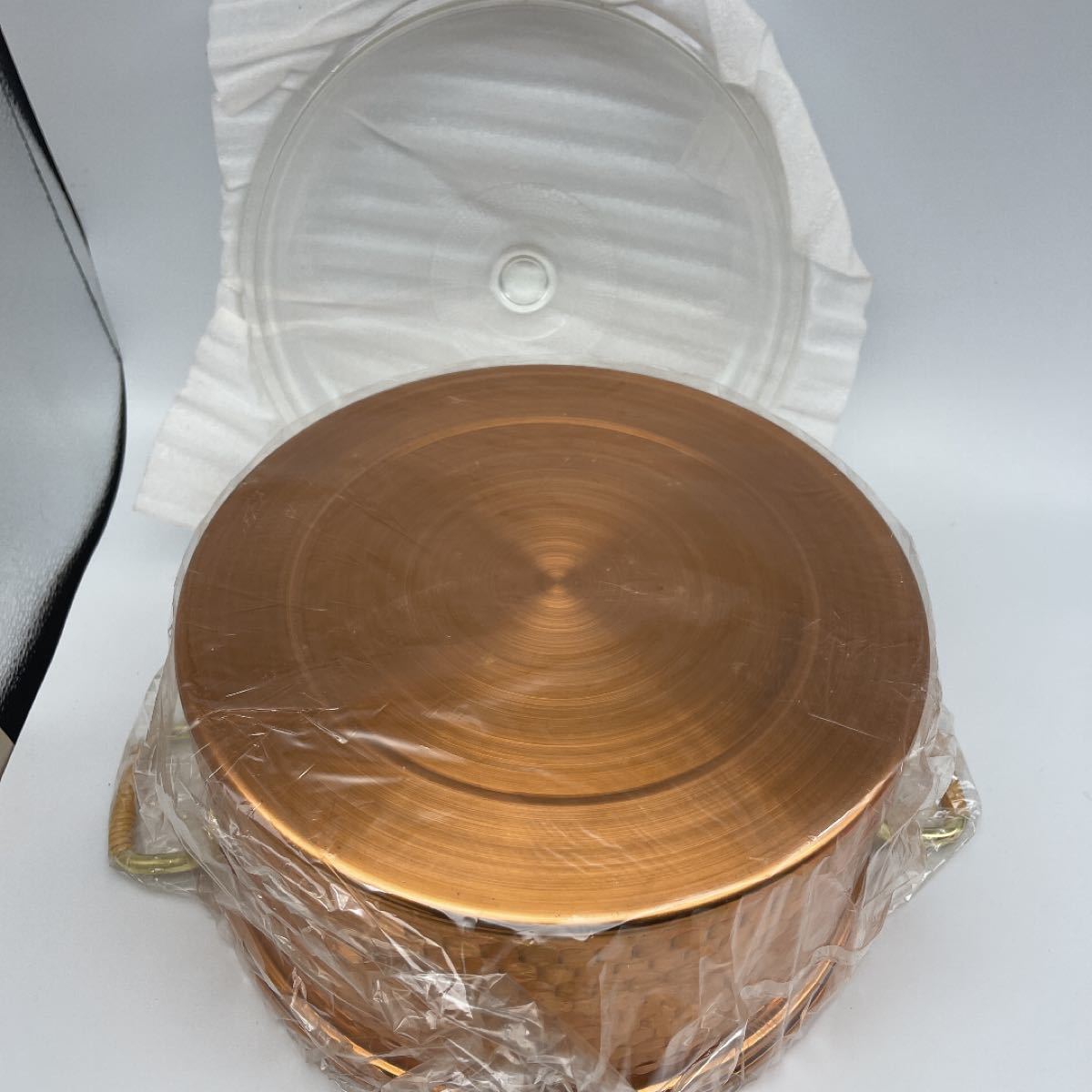 ☆730 AMOR アモール 純銅萬代鍋 27cm 未使用品 両手鍋