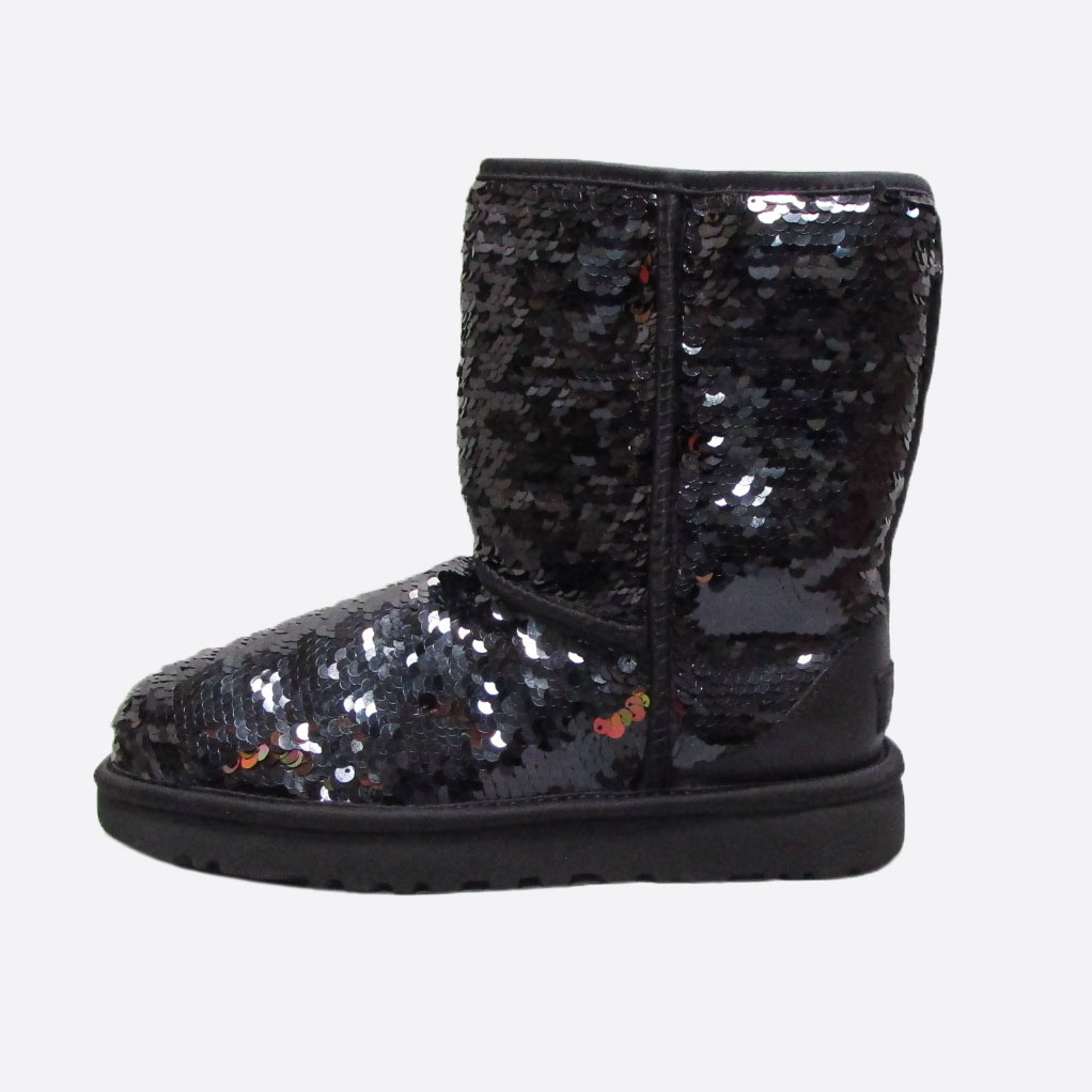 ★SALE★UGG/アグ★W Classic Short Sequin/クラシックショートシークイン (Black/W6/23cm)_画像1