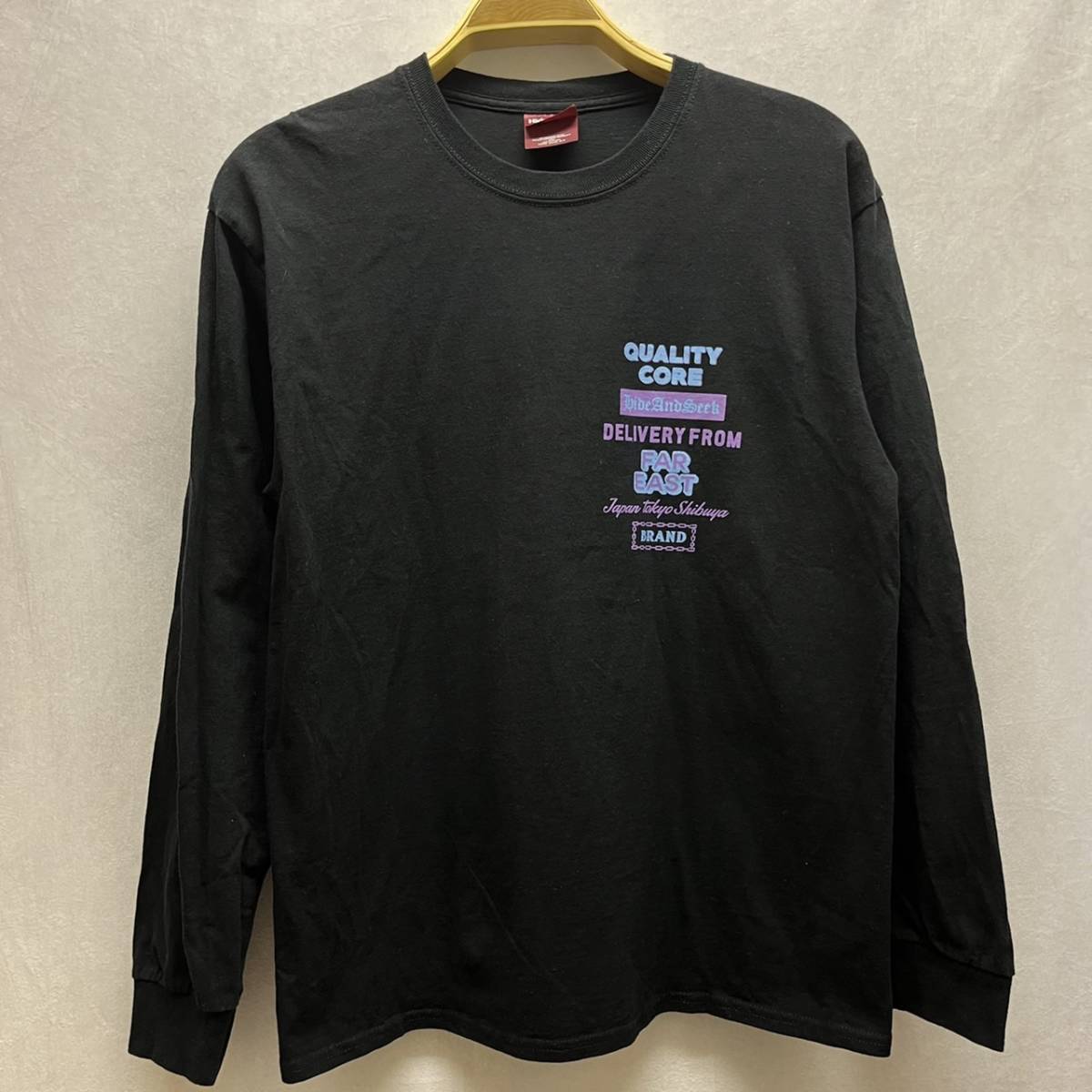 絶妙なデザイン L Tシャツ ロングスリーブ TEE L/S FLYER ハイドアンド