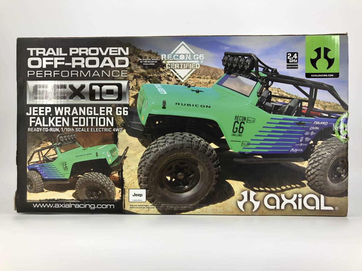 ラジコン AXIAL SCX10 ラングラー G6 ファルケン RTR（Axial 1/10 SCX10 Jeep Wrangler G6 Falken  4WD RTR）AX90036 